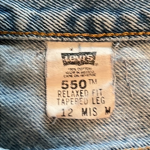 Vintage Levi’s 550 Cutoff Shorts Size 12 MIS - Picture 9 of 16